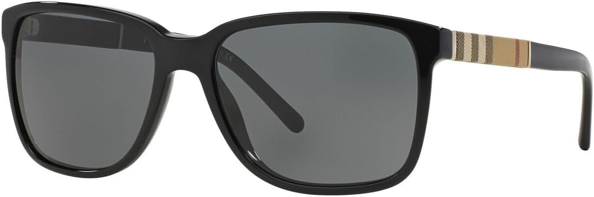 BURBERRY BE4181 3001/87 Black BE4181 Square Sunglasses Lens Category 3 Size 58m