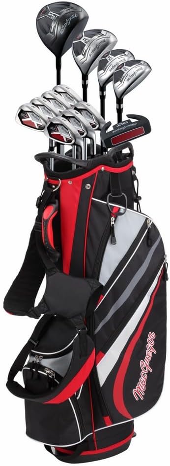 MacGregor Golf DCT4000 Golf Clubs Set with Bag, Mens Right Hand (12 Clubs / 16 Pieces)