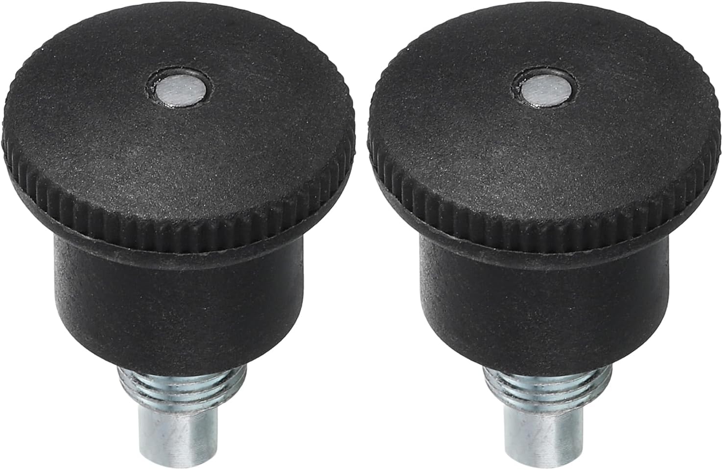 uxcell 2Pcs Pull Pin Spring Knob Replacement Parts, M10 Fitness Pull Pin Knob for Fitness Exercise Bike, Black