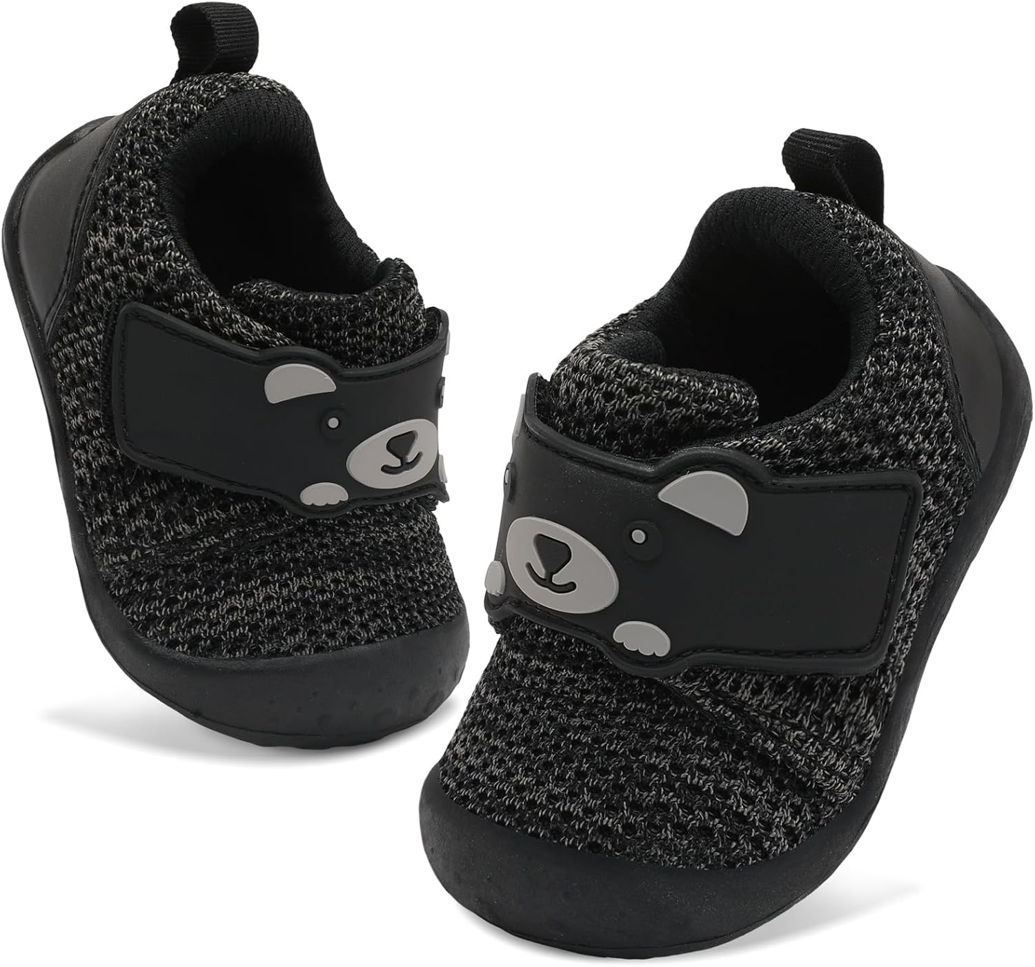 FEETCITY Baby Walking Shoes Wide Baby Shoes Boys Girls Infant Sneakers Crib Shoes Breathable Toddler Barefoot Shoes Slip On Shoes